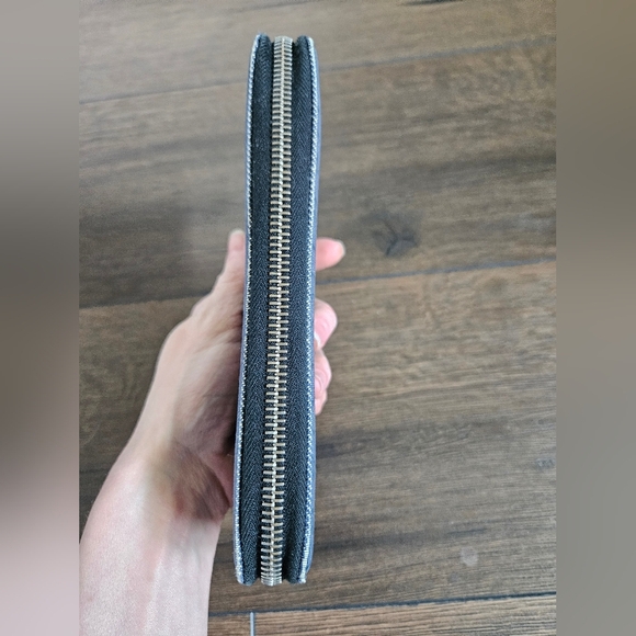 Bvlgari Denim Blue Rettare Logo Mania Zip-Around Wallet - Picture 3 of 12